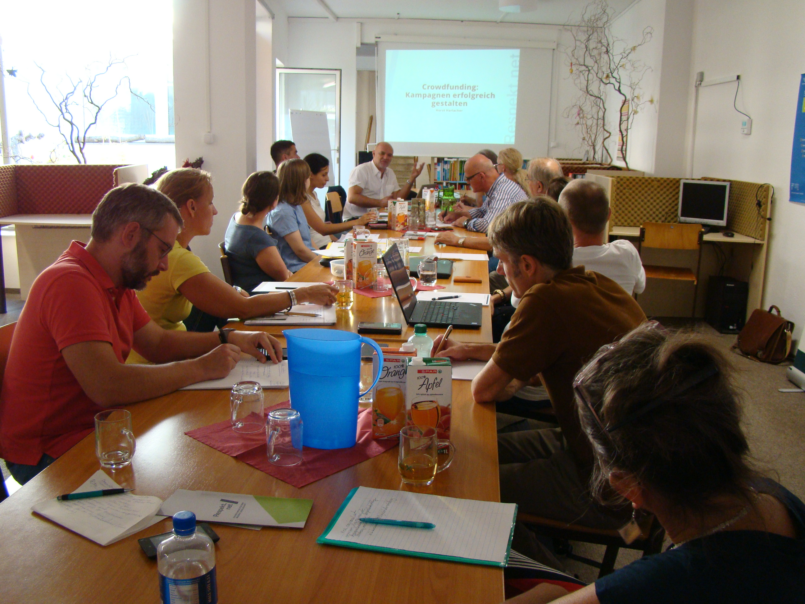 Training participants in Hollabrunn, Austria