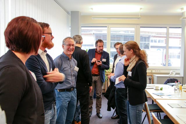 Participants during warm-up and icebreaker activities (Image credits: Umweltcluster Bayern)