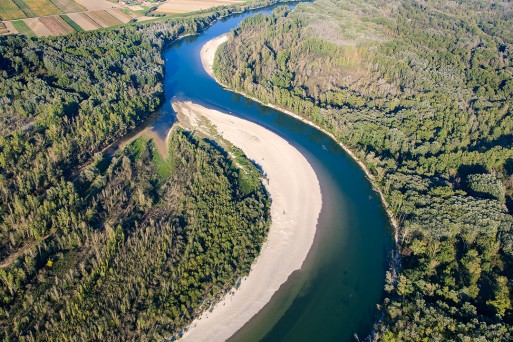 Drava River near Legrad in Croatia
