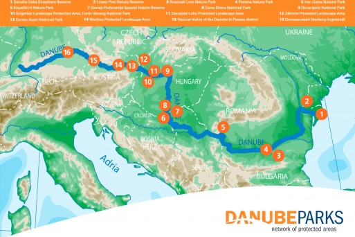 DANUBEparksCONNECTED Map