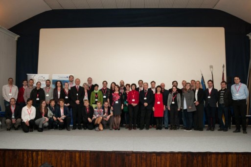 Group picture of the public event at the Kick-Off in Idrija