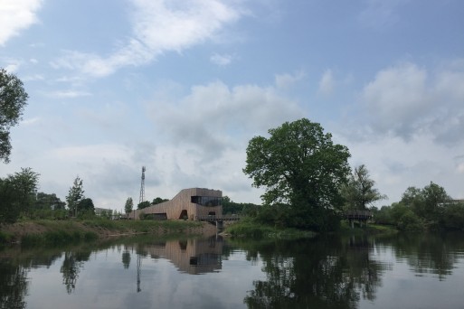 Haus der Flusse, info center of Biosphere Reserve on Elbe