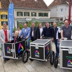 Electric wheels on the road in Weiz