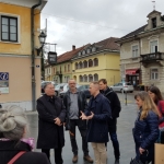 Walking along the city streets of Kamnik with prof. Jan Gehl