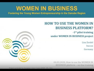 How to use the Women in Business Platform