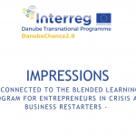 Impressions - connected to the blended learning program for entrepreneurs in crisis and business restarters