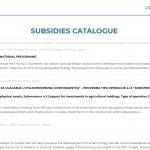 THE SUBSIDIES CATALOGUE IS NOW AVAILABLE VIA THE DANUBE ENERGY PLATFORM!