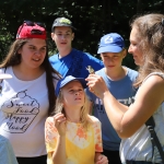 volunteering action involving kids along Mura and Drava rivers