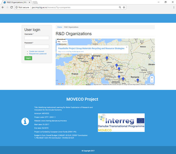 Interreg MOVECO R&D Virtual Marketplace