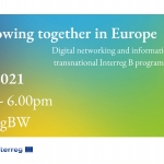 Growing together in Europe - digital information and networking event on the future transnational Interreg programmes